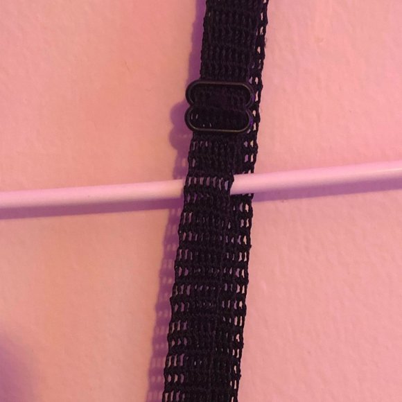 Guess size large Black Lace over Satin Spagetti Strap Dress - Picture 7 of 7